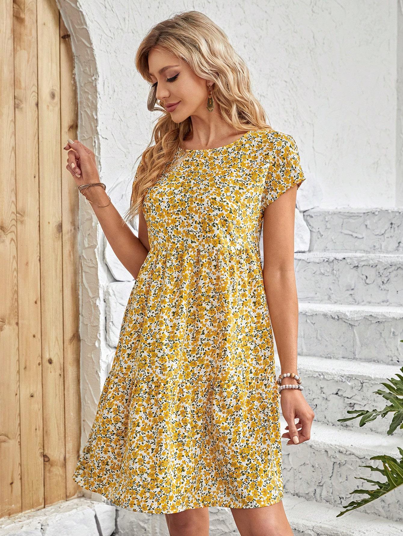 Women's Casual Short Sleeve Dress – Simple, Stylish & Ideal for Daily Outfits